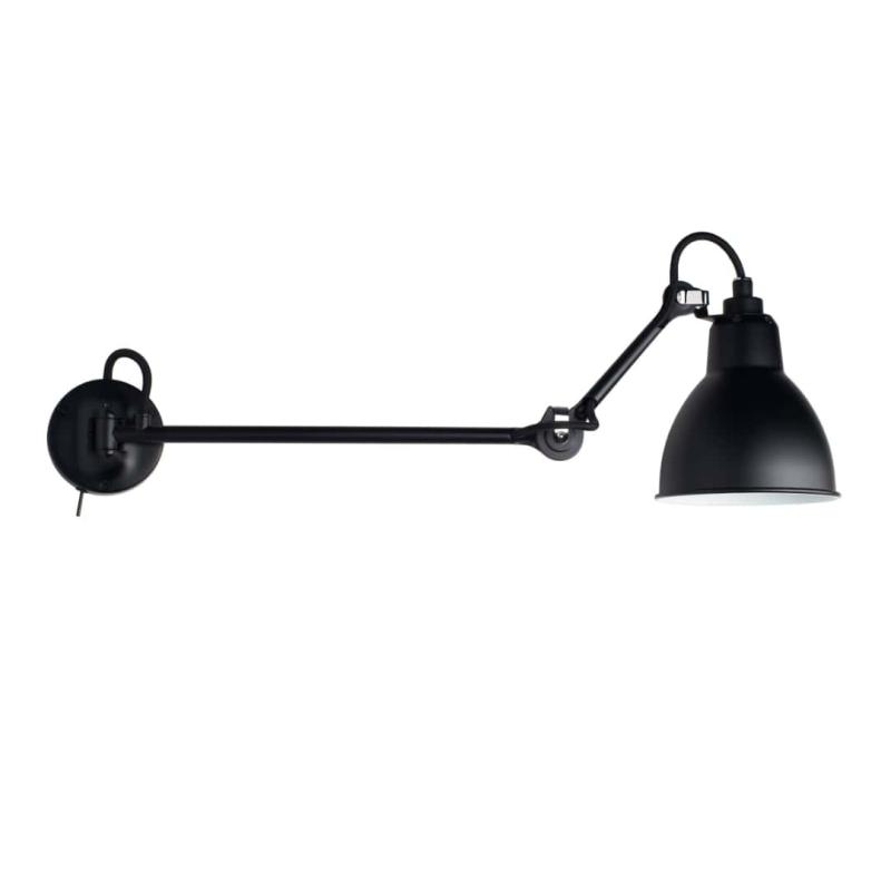 204 Væglampe L40 M med Afbryder - Sort Designlampe