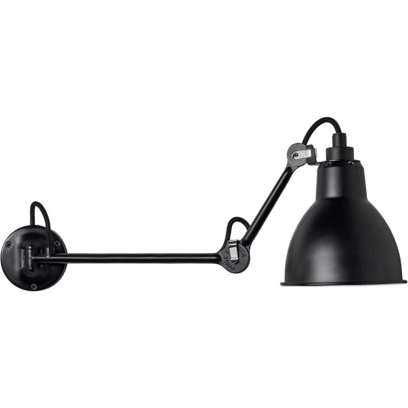 204 Væglampe L40 Sort - Elegant Belysning fra Lampe Gras