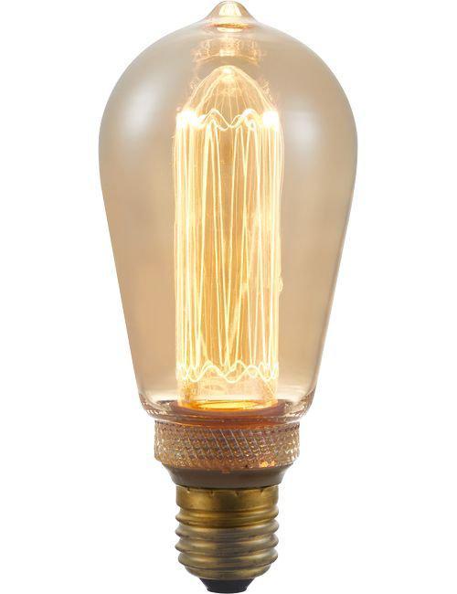Dæmpbar Vintage LED Pære ST64 - 120lm Varm Hvid Lys