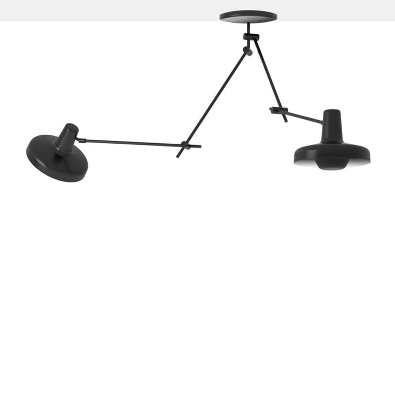 Arigato Dobbelt Loftlampe i Sort fra Grupa Products