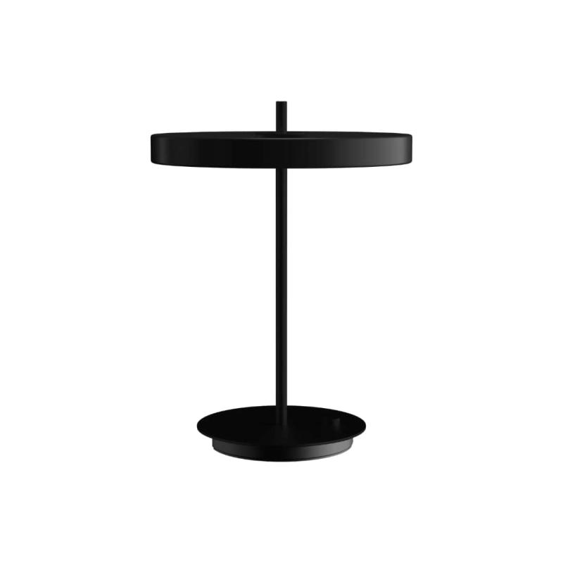 Asteria Bordlampe M - Elegant Sort LED Belysning fra Umage