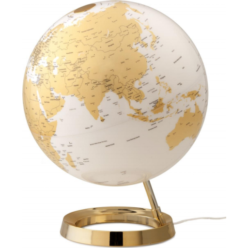 Guld Globus med Lys - Dekorativ Lampe fra Atmosphere