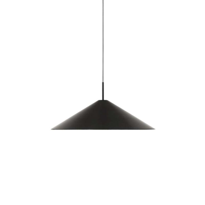 Brolly Pendel Anodiseret Sort Ø70 fra New Works - Black Days