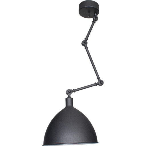 Bazar Pendel Med Arm i Sort - Lampe fra By Rydéns