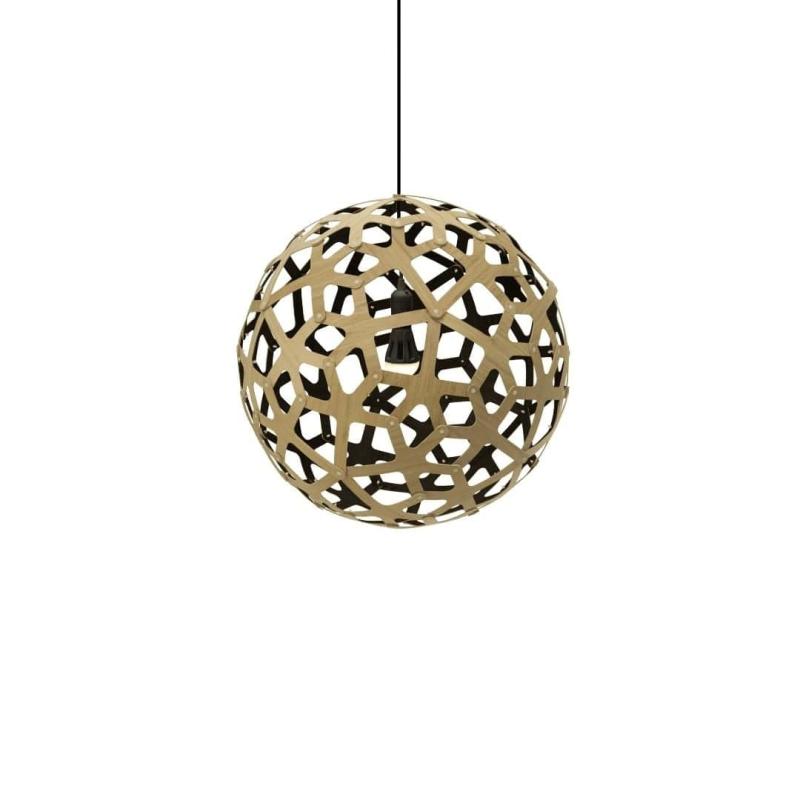 Coral Ø40 Pendel i Bambus - Sort Designklassiker