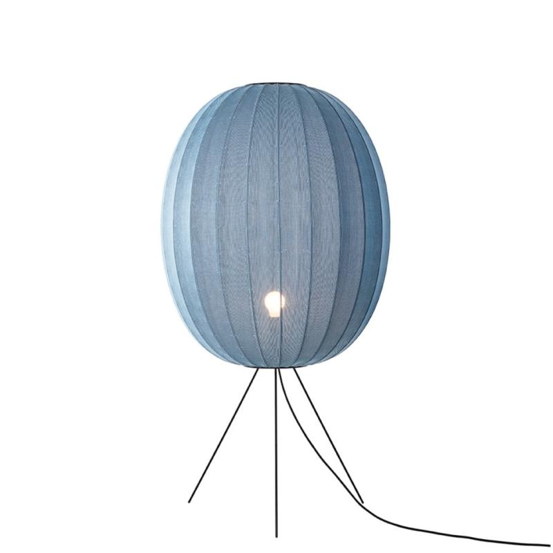 Knit Wit 65 Høj Oval Gulvlampe Medium - Blå Design lampe