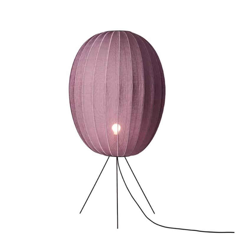 Knit Wit 65 High Oval Gulvlampe i Burgunder Rød