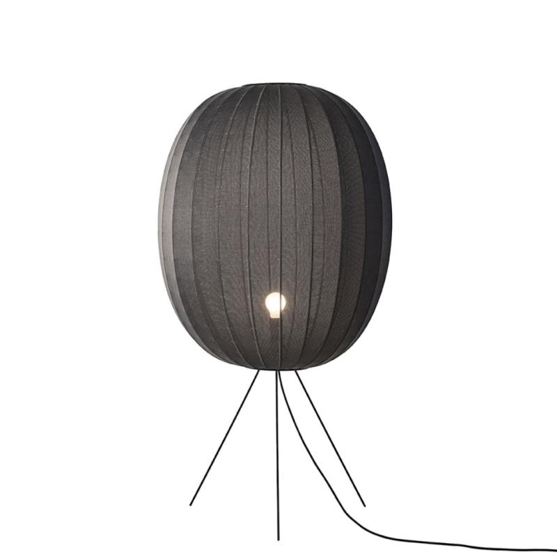 Knit Wit 65 Oval Gulvlampe - Eksklusiv Sort Design