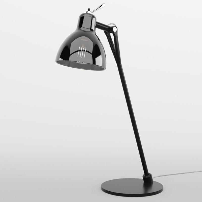 Luxy Glam T0 Bordlampe - Smokey Sort Design fra Rotaliana