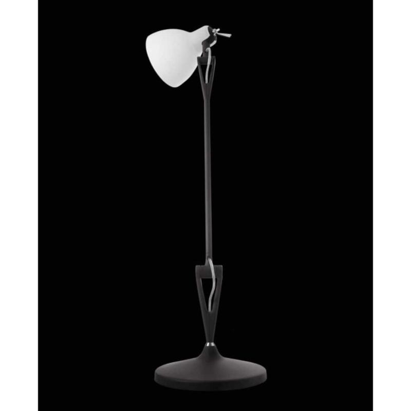 Luxy T1 Bordlampe - Mat Sort med Rød Skærm fra Rotaliana