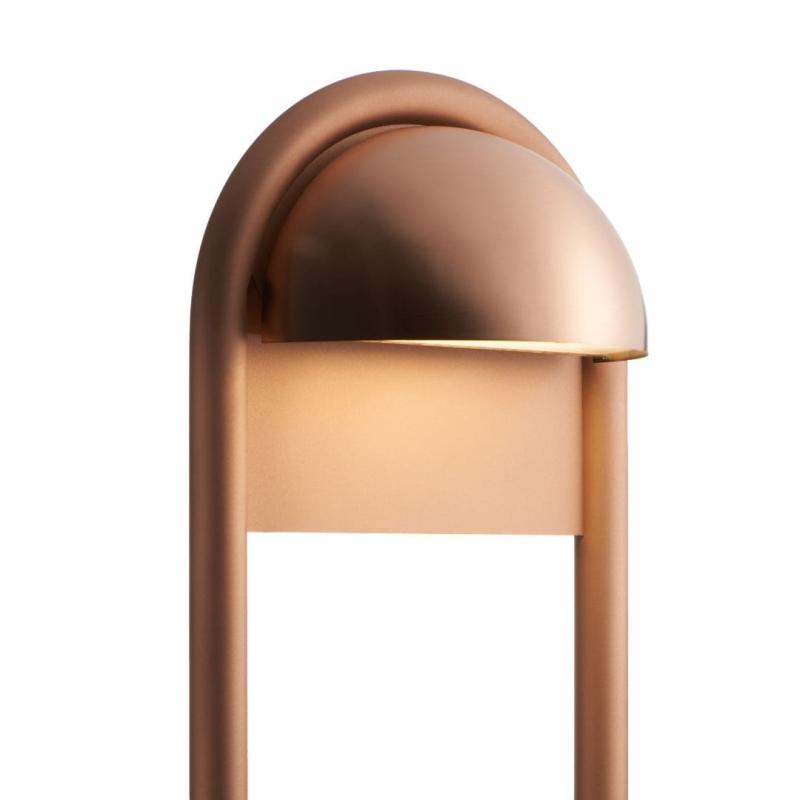 Rørhat Udendørslampe med Stander 70 cm i Kobber