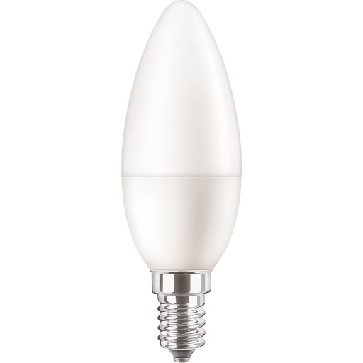 10 Stk Corepro Led Kerte 5w 865 E14 B35 Mat 470 Lumen fra Philips