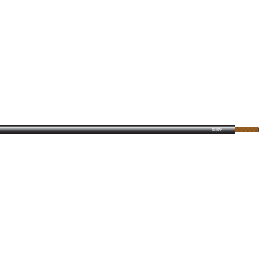 100 Meter Autoledning Pvtau 1x10 Sort R100 - Tilbud!