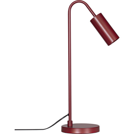 By Rydens Curve Bordlampe i Rød - Elegant Belysning