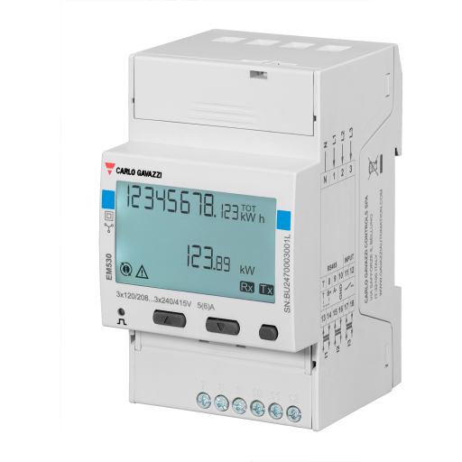 Energimåler 3 F Std. 5a Transformer Puls - Tilbud!