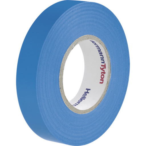 10 Stk Hela Vinyltape, Pvc Isolerbånd 15 Mm X 10 M, Blå fra Hellermanntyton