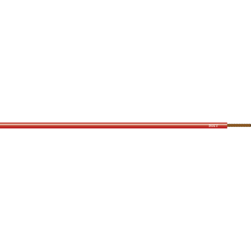 100 Meter Autoledning Pvtau 1x1,5 Rød S100 fra Nkt