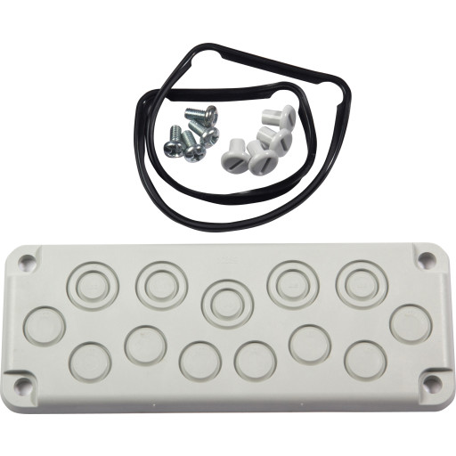 12 Stk Blanketflange Str. 2 8xm20+5xm16 25 fra Fibox