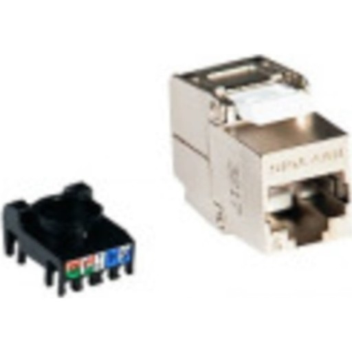 150 Stk Konnektor Keystone Standard Ftp Kat.6a, Flip Jack, Bulk fra Lan-com