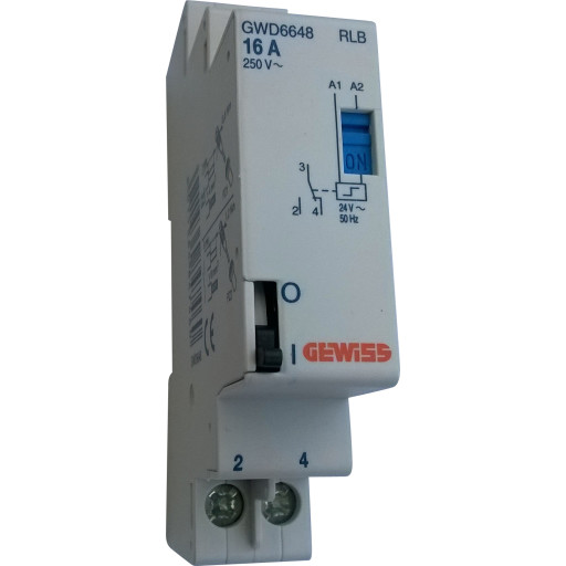 24 Stk Kiprelæ 1 Skifte 16a 230v Ac 1m Gwd6650 fra Gewiss