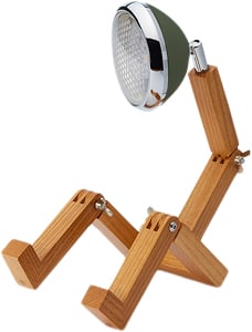 Mini   Table Lamp, 5v, Usb, G4 Led, Ash Army Gre fra Mr. Wattson