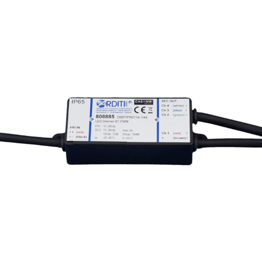 4 Kanal Pwm4 Dimmer, Ip65, Til Constant Voltage Ledstrip fra Casambi