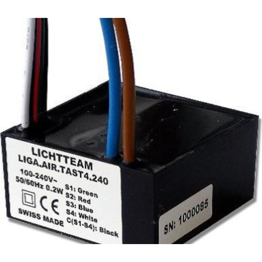 Liga.air:tast4.240 110 240v, 4 Tast Input Modul fra Casambi