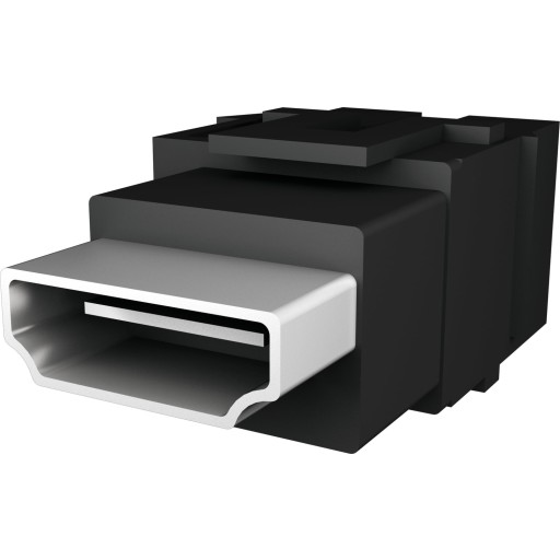 Konnektor Hdmi 2,0 Keystone, Sort fra Bachmann