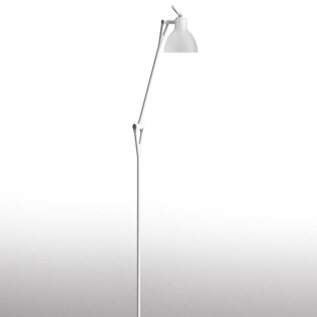 Luxy F1 Gulvlampe Mat Hvid Mat Hvid Skærm     fra Rotaliana