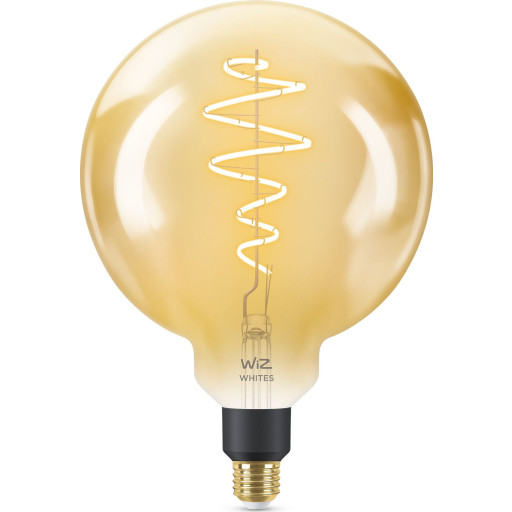 2 Stk   E27 Globepære, 2000k 5000k, 6w, ø20 Cm fra Wiz