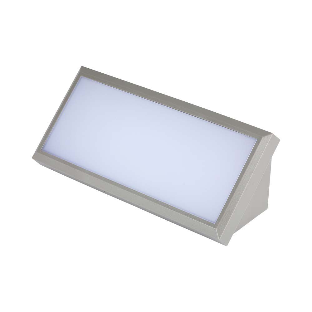 12w Led Landskab   Udendørs, Blødt Lys, Medium, 6400k, Gråt Hus.   Kulør : Kold fra V-tac