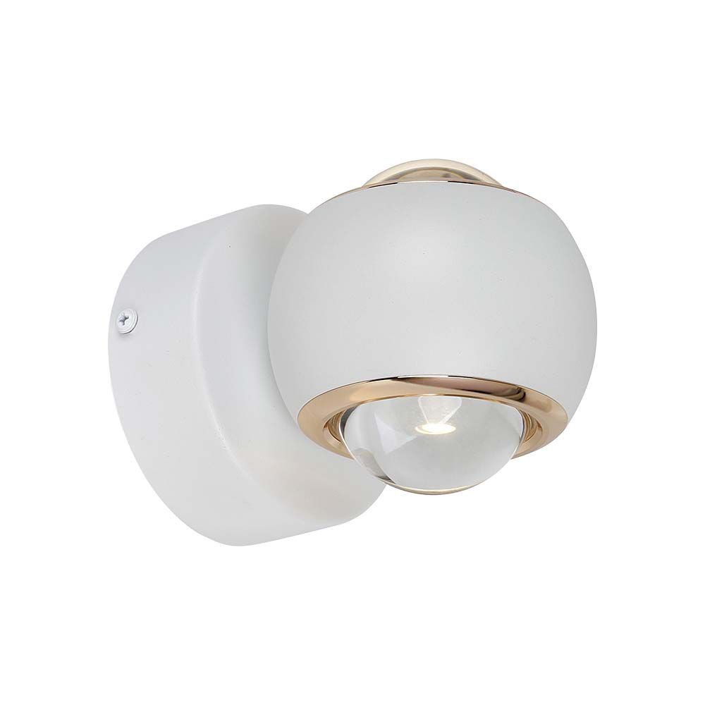 10w Led Væglampe   Lys 3000k, Hvid, Hus   Kulør : Varm fra V-tac