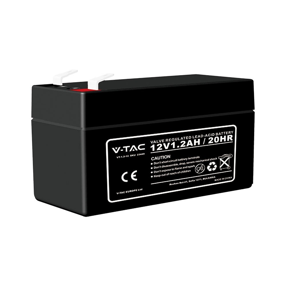 1,3ah Blysyrebatteri T1   97x43x57mm fra V-tac