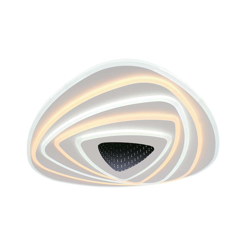 120w Led Smart Dekorativ Loftlampe   51x50x7cm, 3i1 Dæmpbar+fjernbetjening.   Kulør : 3 I 1 fra V-tac