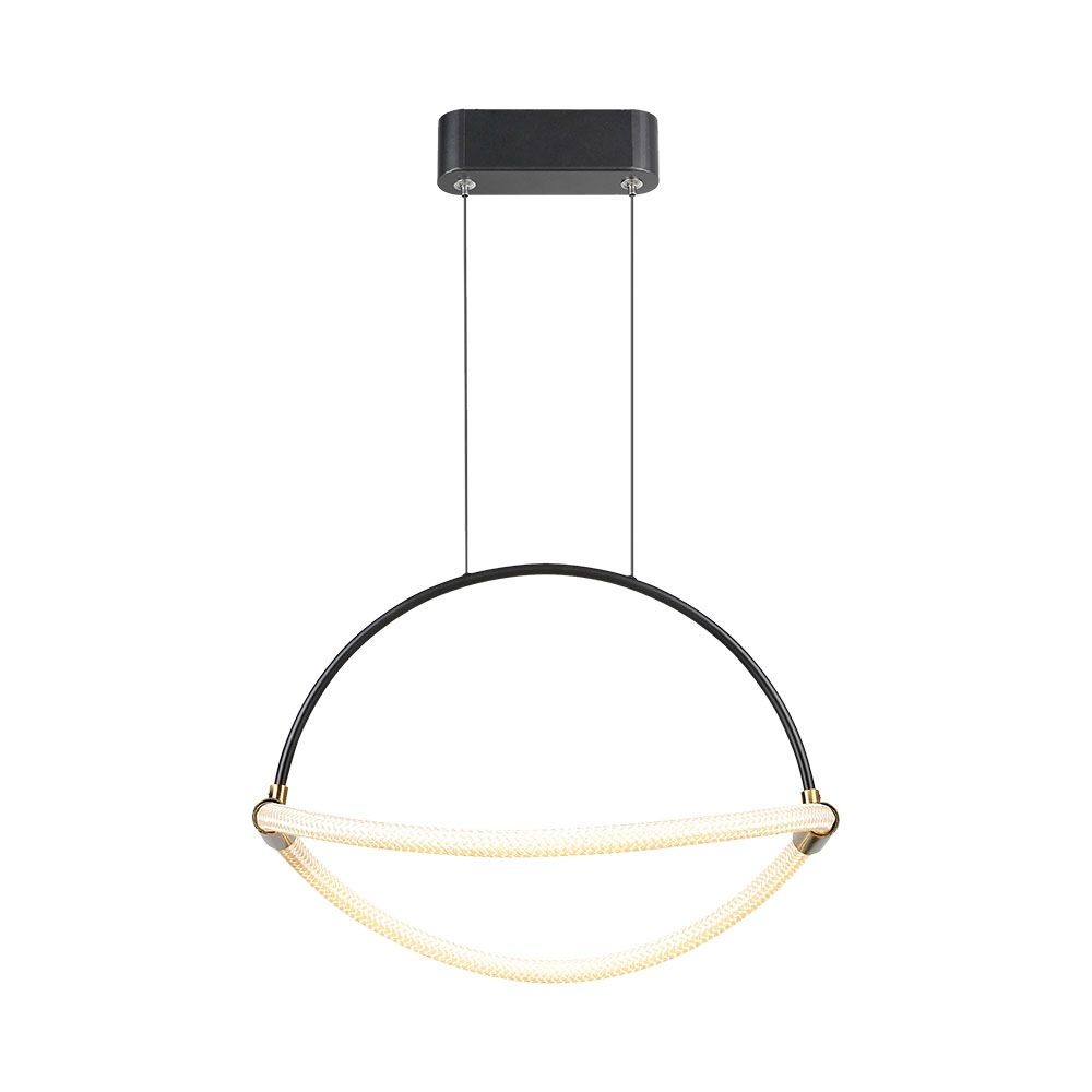 12w Hænge Pendel Lampe   Led, 400mm, 3000k, Sort Hus.   Kulør : Varm fra V-tac