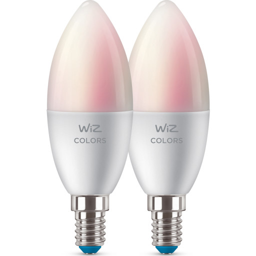 E14 Kertepære, 2200k 6500k, 4,9w, 2 Pak fra Wiz