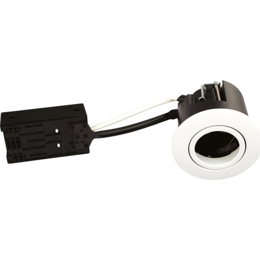 10 Pak Luna Quick Install Gu10 Ip44 Mat Hvid fra Scan Products