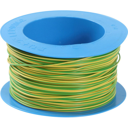 100 Meter Ledning H07v2 K Pvt90 1g2,5 Gul Grøn S100 fra Nexans