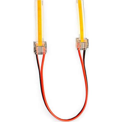 Dobbelt Smartclip Til 10mm Cob Led Bånd M. 15cm Ledning   5 Pak fra Hilux